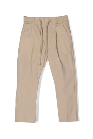 Pantalone in cotone marrone PAOLO PECORA KIDS | PP3334BEIGE